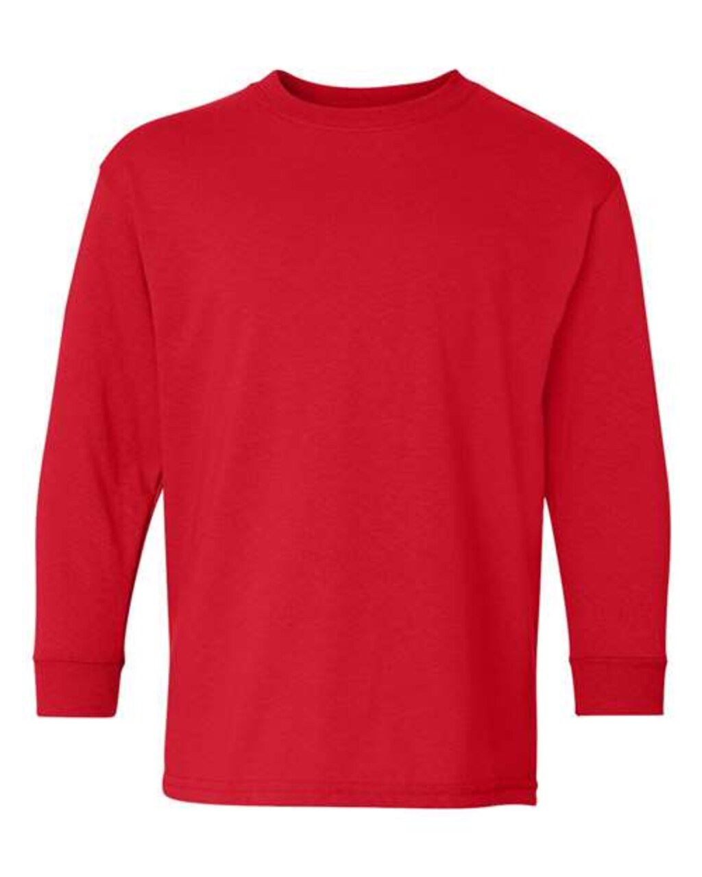 12 Pack Youth Heavy Cotton Long Sleeve T-Shirt 100% Cotton Classic Fit Kids Wear